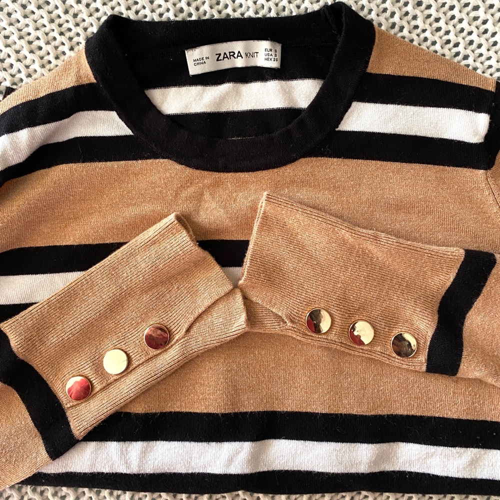 Zara Knit Striped Sweater